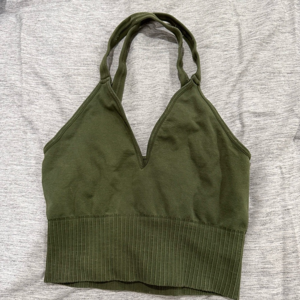 FP Movement by Free People Olive Good Karma Sports Bra